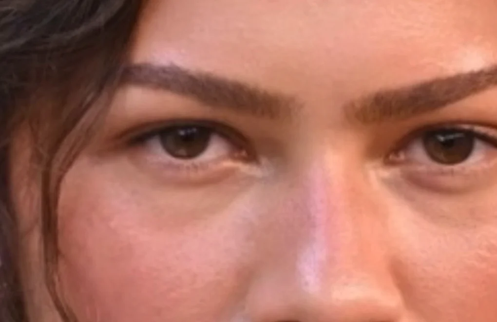 Before: the client's natural lashes